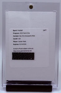 2023 Panini One Redemption Jayden Reed Day One Autographs Blue #109 Packers - Bild 1 von 2