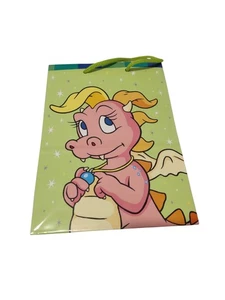 Vintage Dragon Tales Gift Bag Nostalgia Kidcore 10 Inches  - Picture 1 of 2