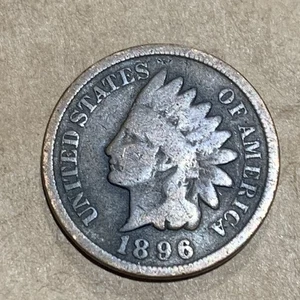1896 Indian Head Cent - Picture 1 of 2