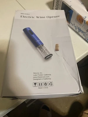 Abridor de botellas de vino eléctrico SECURA SWO-3N con cortador de láminas - Acero inoxidable Foto 1 de 2