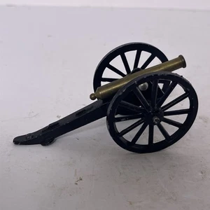Vintage Druckguss & Messing Bürgerkrieg Feld Artillerie Kanone - Bild 1 von 12