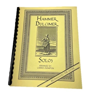 Hammer Dulcimer Solos Carrie Crompton Sheet Music Book Exercises Plastic Comb - Picture 1 of 8