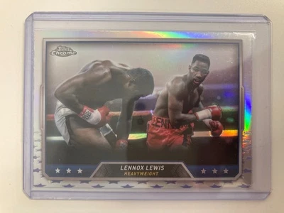 TOPPS BOXING CHROME 2025 LENNOX LEWIS HEAVYWEIGHT REFRACTOR . - Image 1 of 2
