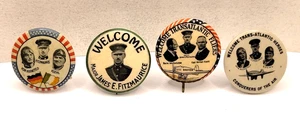 LOT (4) VTG AVIATION PINS VON HUENEFELD FITZMAURICE KOEHL TRANS ATLANTIC HEROES - Picture 1 of 9