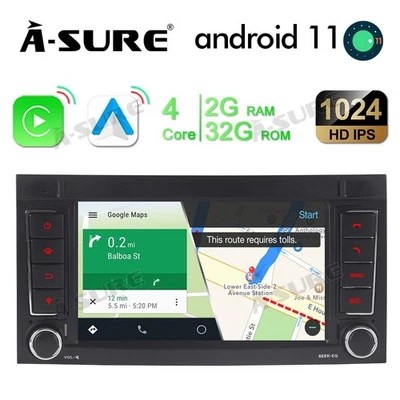 7" 2+32GB Android Autoradio Navi Wireless CarPlay für VW T5 Multivan Transporter - Bild 1 von 4