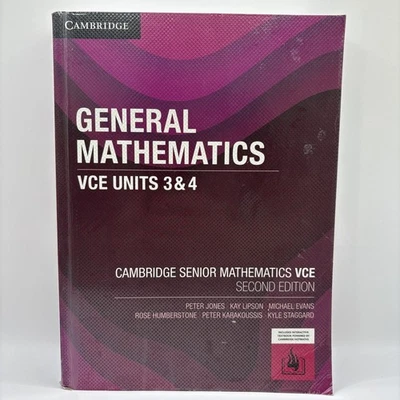 Cambridge General Mathematics  VCE Units 3 & 4 Second Edition *Code Valid VGC - Image 1 of 3