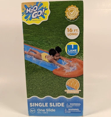 Bestway H20 GO! Single Water Slide w/ SplashBoost Sprinklers 16 ft Long Ages 3+ - Image 1 of 3