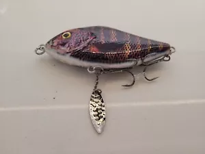 Classic Pike RATTLIN SLIDER SINKING LURE - 95mm - 46.5g Holographic Rudd Purple - Picture 1 of 1