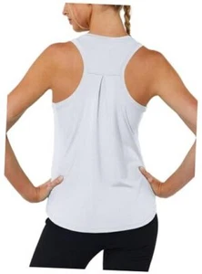 Workout Tank Tops for Women Racerback Tops Sleeveless Running Medium White - Picture 1 of 7
