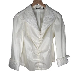 Samuel Dong Size Medium Cocktail Jacket Embellished Formal Wedding Party - Picture 1 of 8