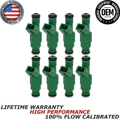 Set 8 Bosch Fuel Injectors For Pontiac Firebird and TransAm V8's #0280155968 - Image 1 of 4