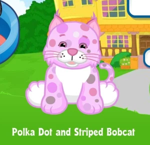 Webkinz Classic Polka Dot Bobcat Pet Code Only - Picture 1 of 1