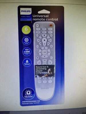 Philips 6 Device Universal Remote Control Elite Fully Backlit NIP - Image 1 of 4