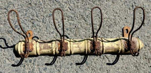 Garderobenhaken Gründerzeit um 1900 Vintage Dachbodenfund unrestauriert - Bild 1 von 4