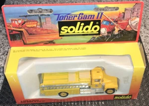 Vintage 80’s Solido Toner Gam II Yellow Mack Pompiers Fire Engine Truck Toy - Picture 1 of 8