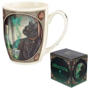 LISA PARKER ABSINTHE BLACK CAT PORCELAIN TEA COFFEE MUG - Picture 1 of 1