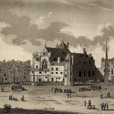 Exibição de Paris Eglise Cemitério Dos Inocentes-água-tinta Xxix Caixas Saint-victor