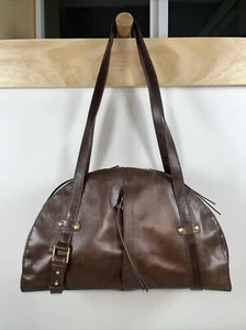 Hobo International Beckon Leather Half Moon Shoulder Bag Espresso Retro Elegant - Picture 1 of 21