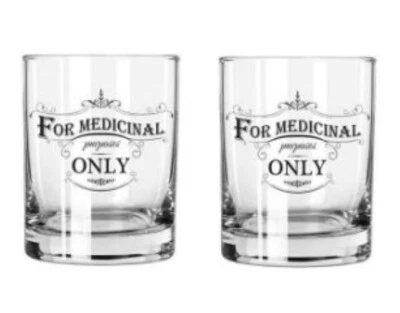 Conjunto de 2 copos Santa Barbara Rocks tamanho 13,5 oz 'apenas para fins medicinais' - Imagem 1 de 3