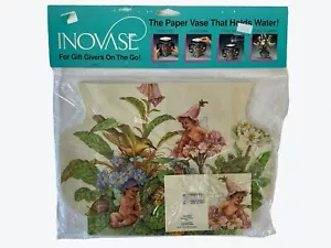 Jarrón de papel vintage INOVASE que contiene agua - diseño de hadas para manualidades decoupage - Imagen 1 de 5