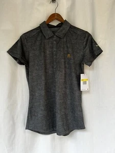 McDonald’s Nike Dri Fit Golf Polo Uniform Shirt Gray Women’s Size Small NEW - Picture 1 of 11