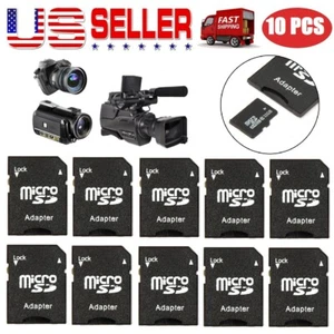 10 szt. Adapter Micro SD TransFlash TF na SD SD SDHC Karta pamięci Adapter Konwerter US - Zdjęcie 1 z 11