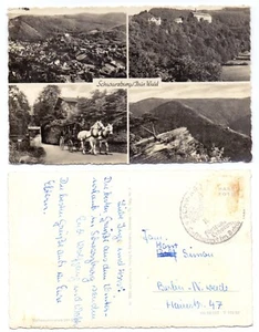 103372 - Schwarzburg/Thür. Wald - Echtfoto  Ansichtskarte, gelaufen - Bild 1 von 2