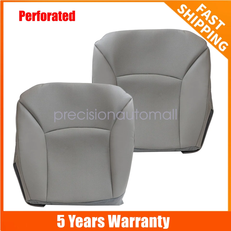 2002-2008 For Ford E150 E250 E350 Van Driver / Passenger Bottom Seat Cover Gray Foto 1 de 1