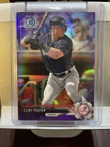 2017 Bowman Chrome Prospects Purple Refractor #BCP167 Clint Frazier 161/250 - Picture 1 of 2