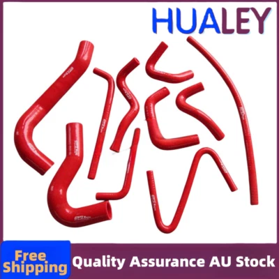 Silicone Radiator Hose FOR FORD RANGER PJ 3.0 TURBO DIESEL 06-11 07 08 09 RED - image 1 of 3