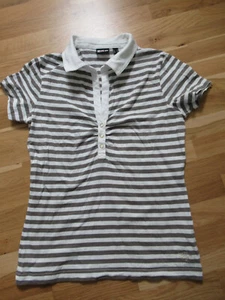 Polo,Shirt halb,38,S,M,Esprit,weiß,grau,kaki,Sommer Shirt,T Shirt - Bild 1 von 2