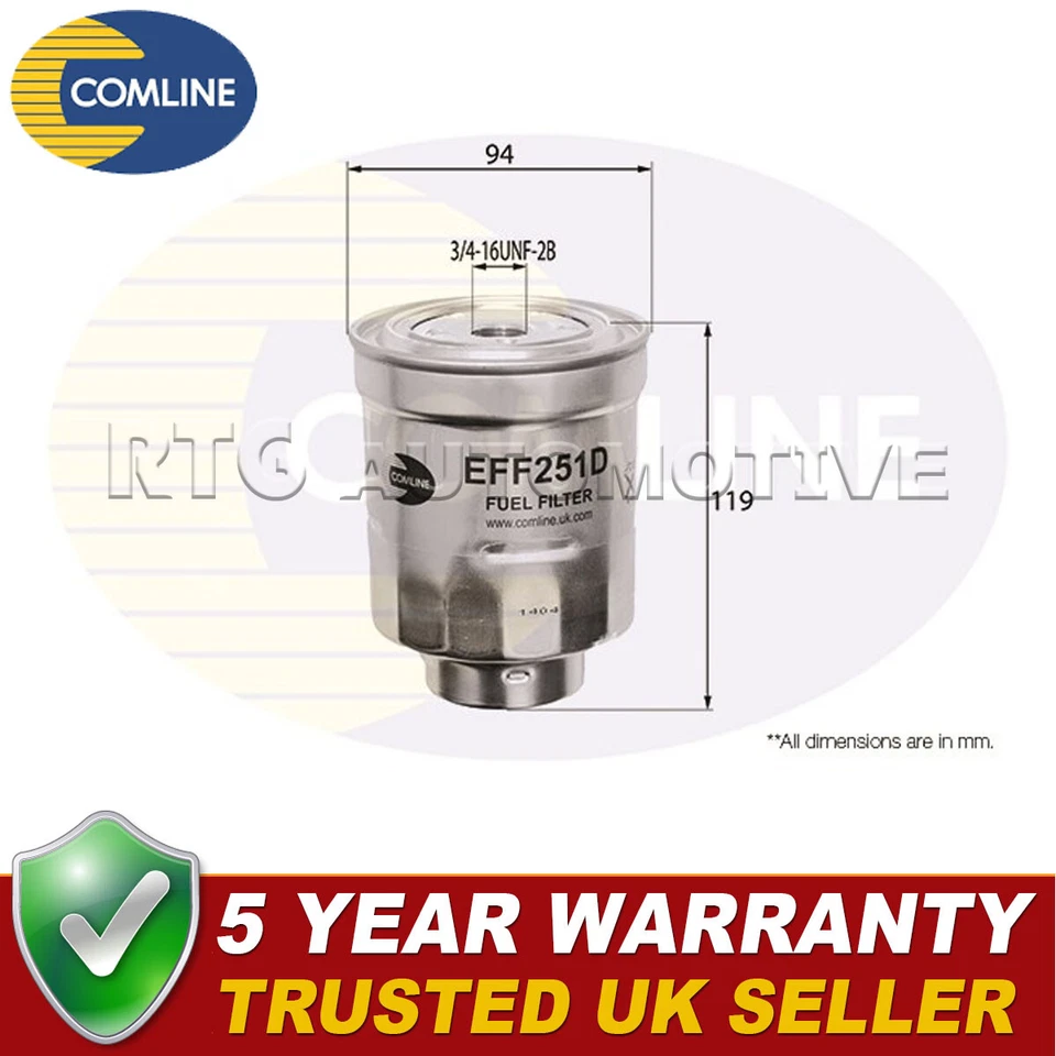 Comline Fuel Filter Fits Toyota Auris Avensis Dyna Corolla Verso Honda CR-V - Image 1 of 2