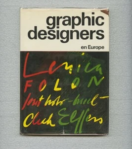 1971 Muller-Brockmann EUROPE GRAPHIC DESIGNERS 1 Elffers LENICA JeanMichel FOLON - Picture 1 of 12