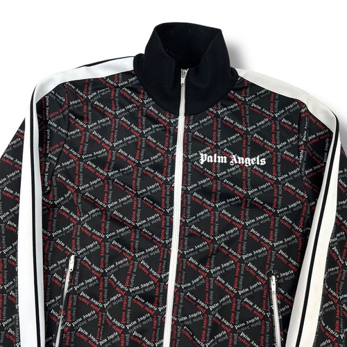Giacca da pista Palm Angels Storm Monogram nera