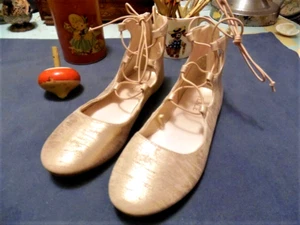 Kinder Place Roségold rosa schillernd Ballerinaszierend Ballerinas Gr. 1 - Bild 1 von 6
