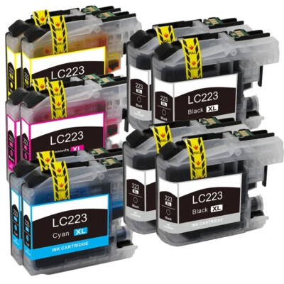 10x Druckerpatronen XXL Kompatibel für Brother MFC-J480DW MFC-J4620DW LC223 XL - Bild 1 von 4