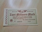 2 Millionen Reichsmark Deutsches Reich Reichsbahn Notgeld