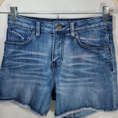 Volcom Sound Check Denim Short Short Shorts Women's Size 3 *Please Read* - Image 1 of 4
