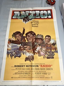 Anzio (1968) Vintage Original US One Sheet Movie Poster 41x27” 68/121 See Pics - Picture 1 of 14