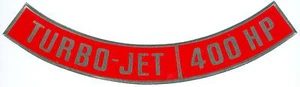 CHEVY TURBO-JET 400HP AIR CLEANER DECAL - Imagen 1 de 1