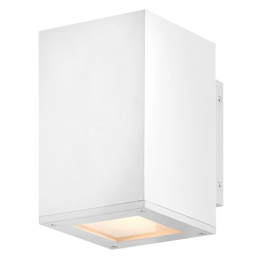 Hinkley Lighting Tetra 1Lt Montaje en Pared Exterior, Lente Blanca/Grabada - 28910TW-LL Foto 1 de 1