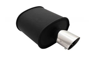 Megan Racing M-OE Series Black Canister-Style 17.5" Exhaust Muffler Universal - Picture 1 of 3