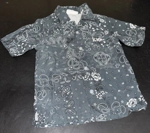 Kith Kid's Paisley Button Up Shirt Size 4T PREOWNED - Picture 1 of 6
