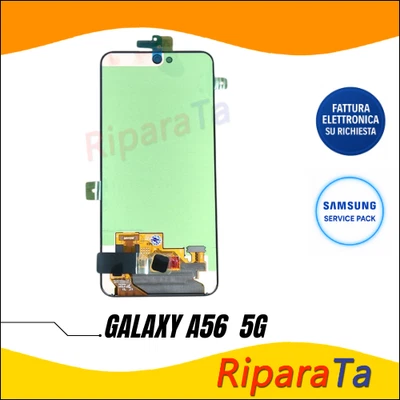 DISPLAY LCD SERVICE PACK SAMSUNG GALAXY A56 5G SM-A566 ORIGINALE TOUCH NERO - Immagine 1 di 4