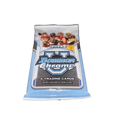2025 Bowman U Chrome Football 4 Card Pack-Factory Sealed****Free Shipping**** - Image 1 of 4