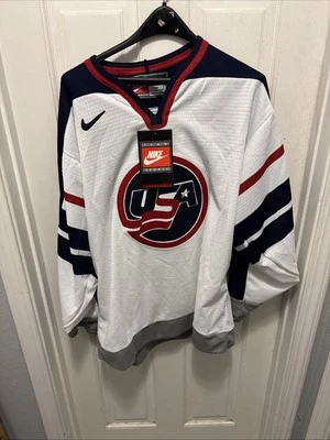 Vintage USA Hockey Nike Jersey Large 1998 Winter Olympics Nagano Japan - Image 1 of 4