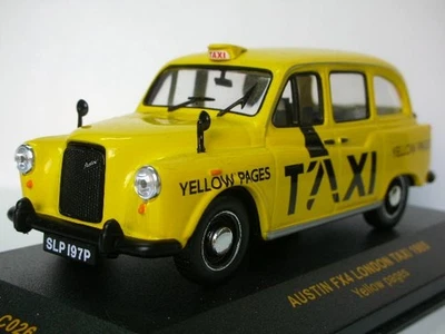 1985 AUSTIN FX4 London Taxi die-cast model, IXO, 1/43 scale, yellow - Image 1 of 3