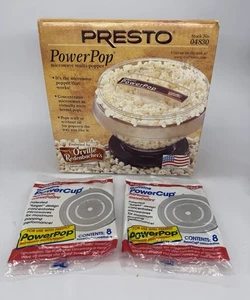 Vintage Presto Power Pop Microwave Popcorn Popper 04830 & 09964 New In Box - Picture 1 of 7