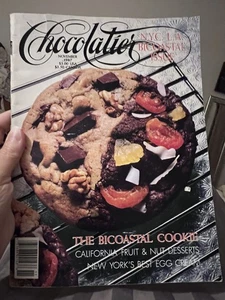 VTG CHOCOLATIER Magazine November 1987 The Bicoastal Cookie NYC/LA Issue Recipes - Picture 1 of 2