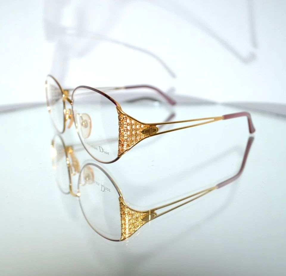 КРАСИВЫЕ солнцезащитные очки/очки Christian Dior в золотой/бордовой оправе металлические CD 2881 - Изображение 1 из 4